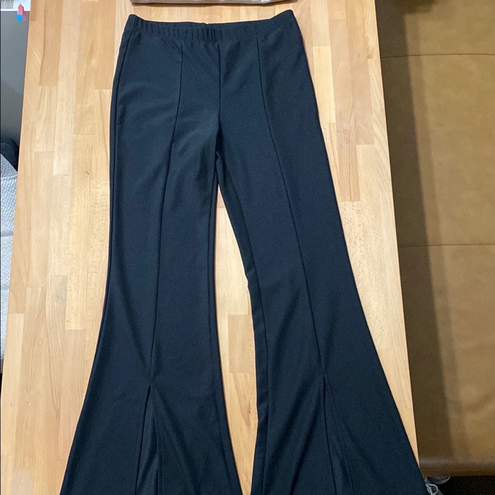 Elegant Black Flared Women's Pants